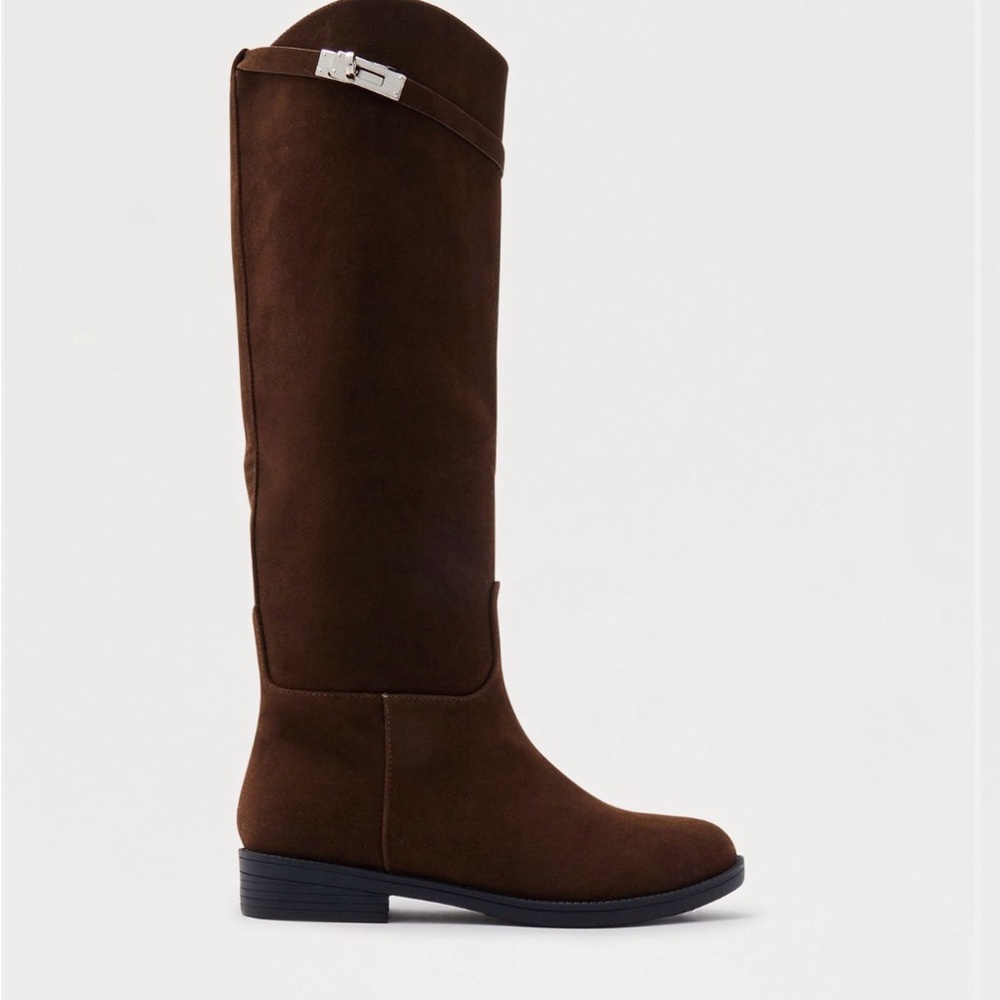 Elegant Brown Knee-High Boots